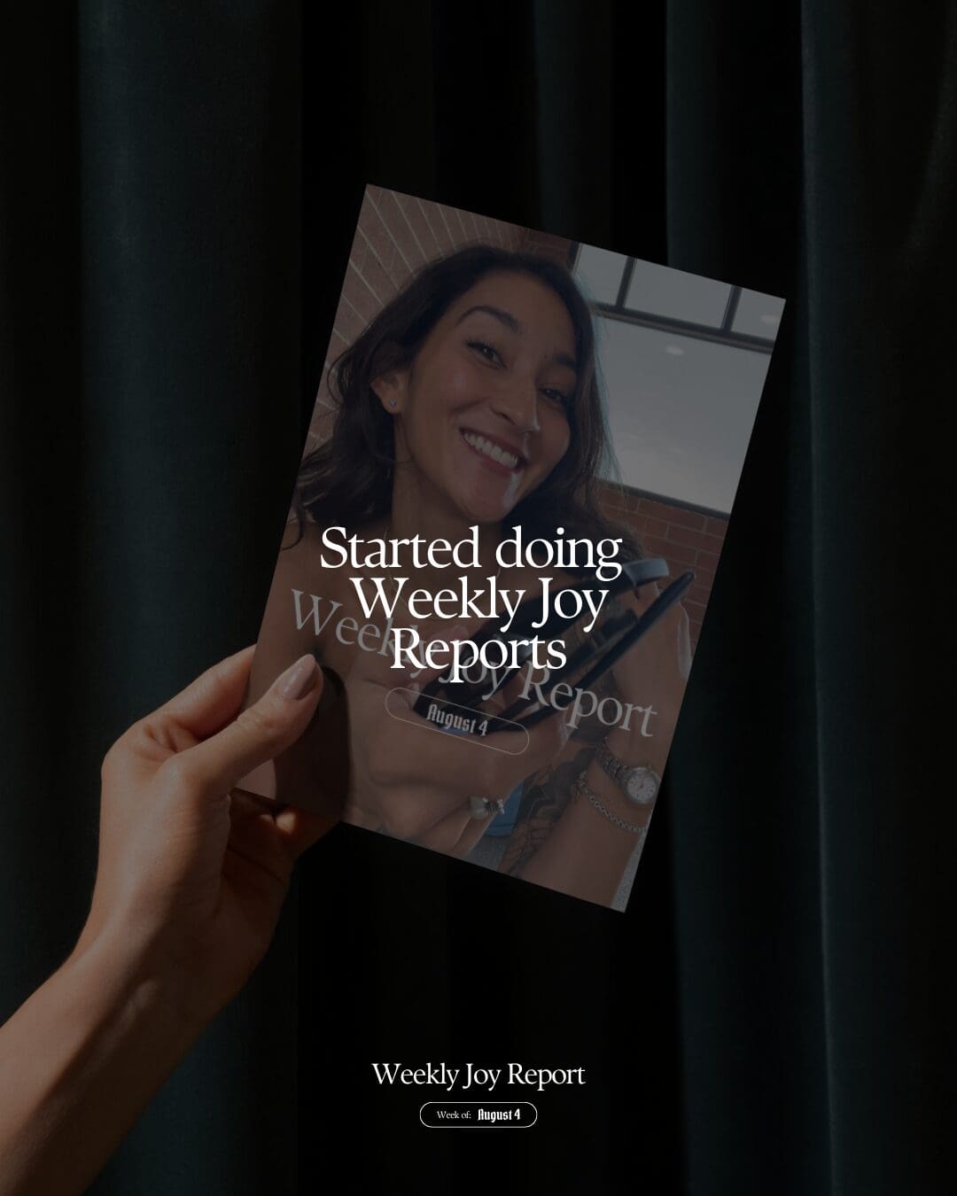 Weekly Joy Reports First One Mockup