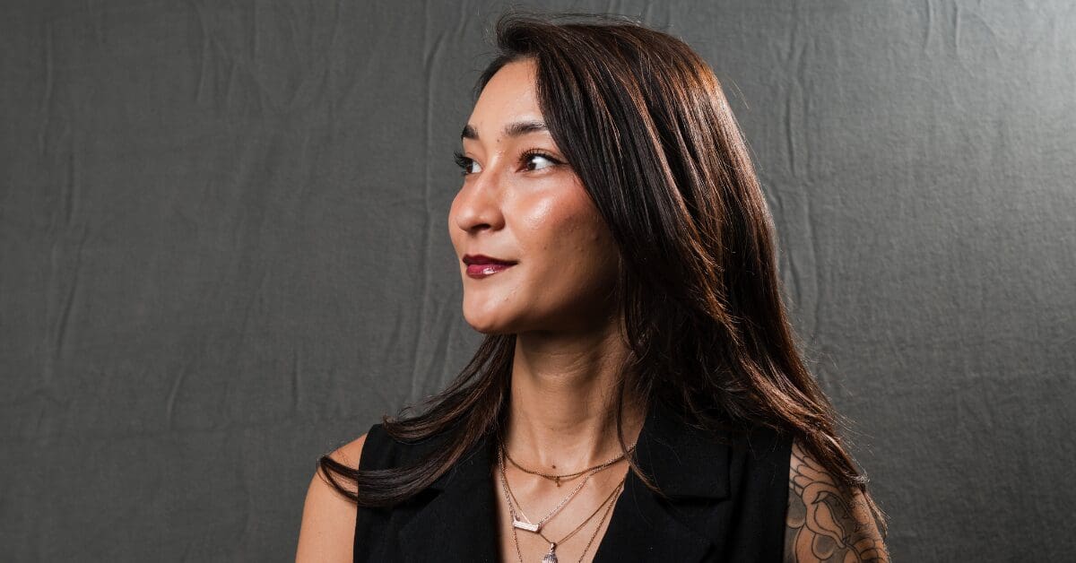 Photo of Taylor Nakakihara looking to her right